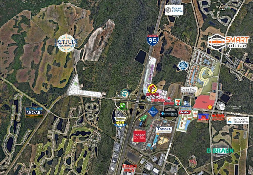 Aerial Map--Close To Booming LPGA Blvd!