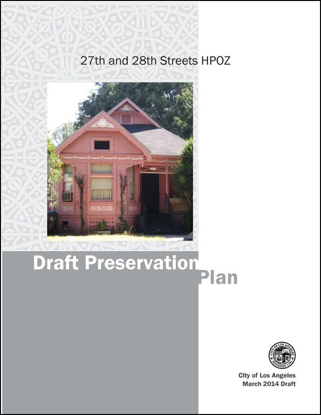 Preservation Plan Based on the Secretary of the Interior s Standards for Rehabilitation