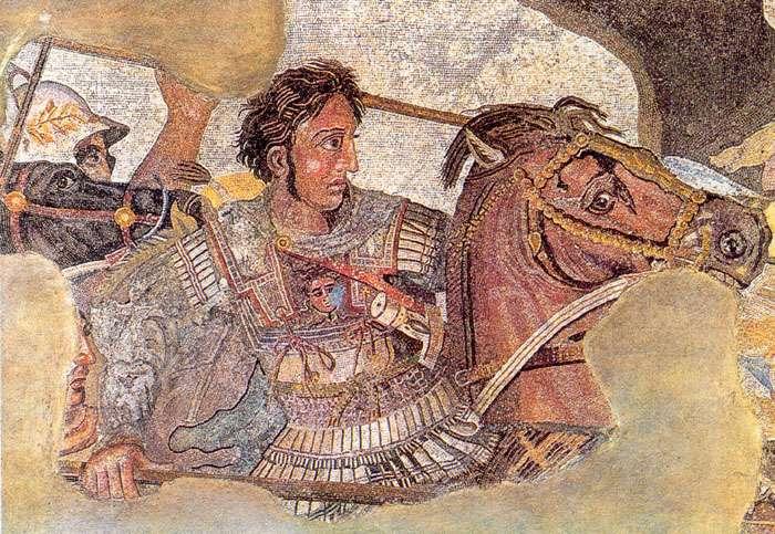 Which Alexander the Great? Alexander Mosaic, detail.