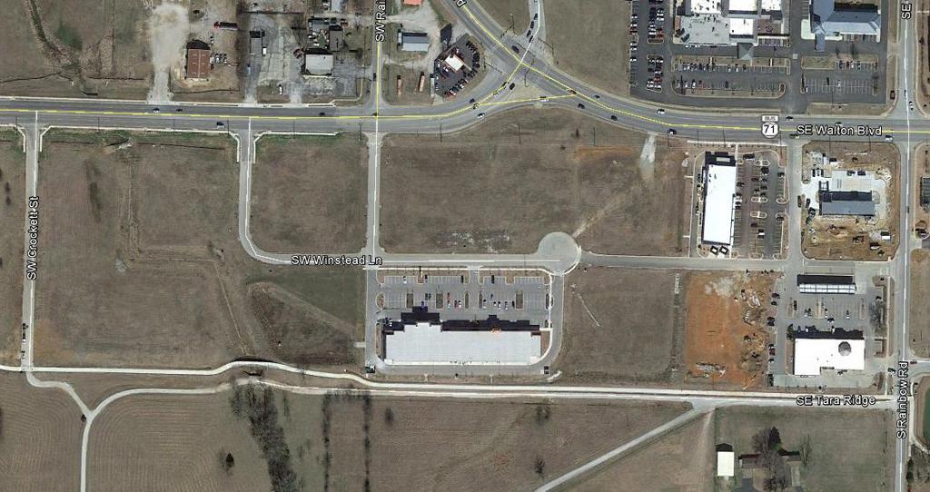 PROPERTY OVERVIEW The Offering Located in the Fayetteville-Springdale-Rogers MSA in Benton County, the property consists of one 29,300 SF retail center and 10.38 acres of land ready to be developed.