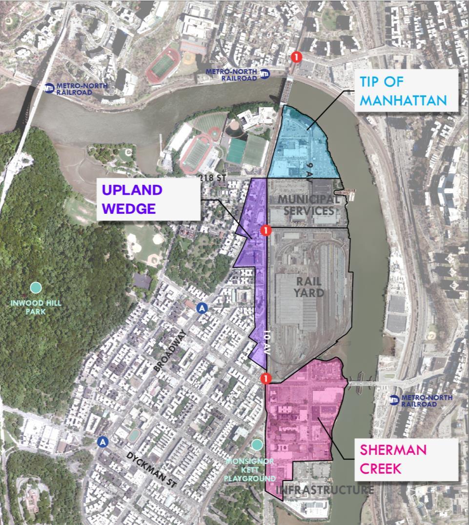Inwood Special District: East of 10 th Avenue Extend Inwood to the Harlem River and create a public waterfront Inwood Special District SPECIAL DISTRICT STRATEGY Require permanent affordable housing