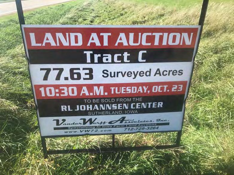 Tract C General Description: Selling will be 77.63 surveyed acres of Waterman Township, O Brien County farmland. This farm has excellent hunting land and is level to gently sloped. There are approx.