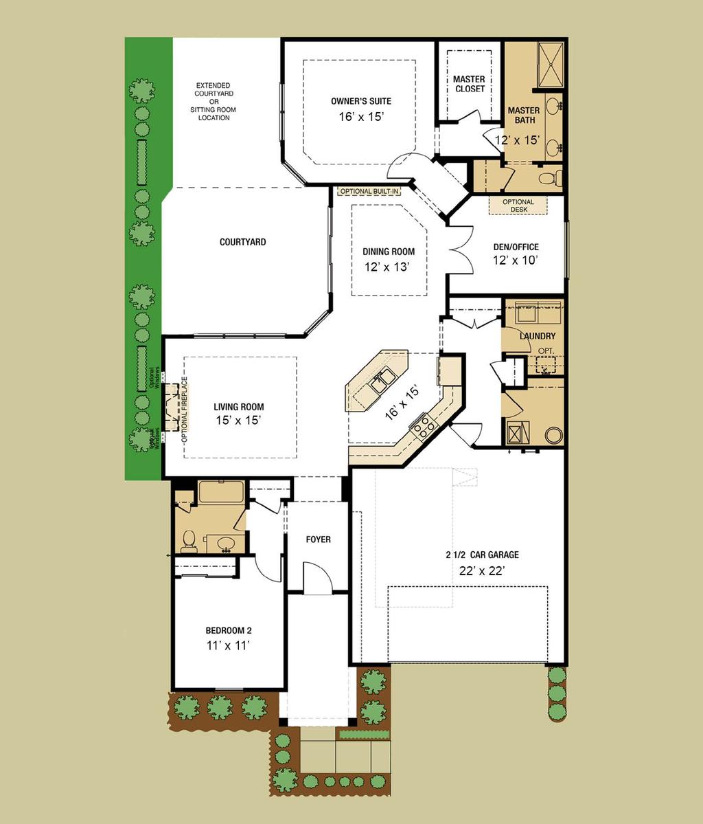 the Portico 1,754-2,461 sq. ft. 2 Bedroom 2 Bath 2.