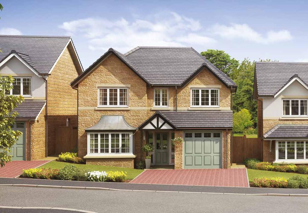 The Banbury 4 bedroom detached home Ground Floor Living Room 6.15m x 3.34m 20'2" x 10'11" Kitchen/Family/Dining 8.20m x 2.95m 26'11" x 9'8" Garage 5.36m x 2.66m 17'7" x 8'9" First Floor Bedroom 1 5.