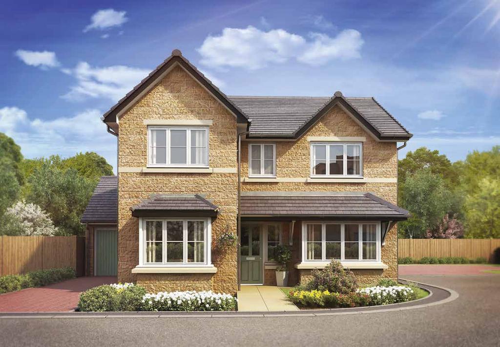 The Northwood 4 bedroom detached home Ground Floor Living Room 4.96m x 3.27m 16'3" x 10'9" Kitchen/Family/Dining 7.98m x 2.79m 26'2" x 9'2" Study 4.06m x 2.67m 13'4"x 8'9" Detached Single Garage* 5.