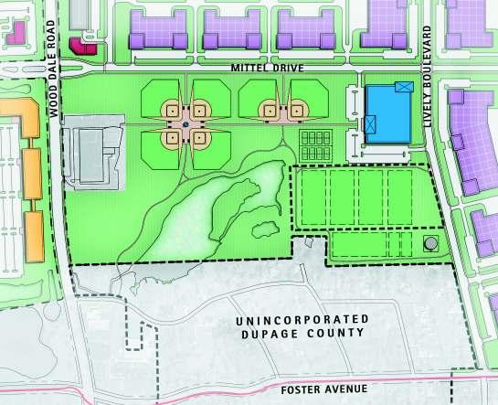 Section 7: Corridor Plan Recreation Complex The Master Plan envisions a major recreation facility that can serve local businesses and residents, as well as host regional sports tournaments that will