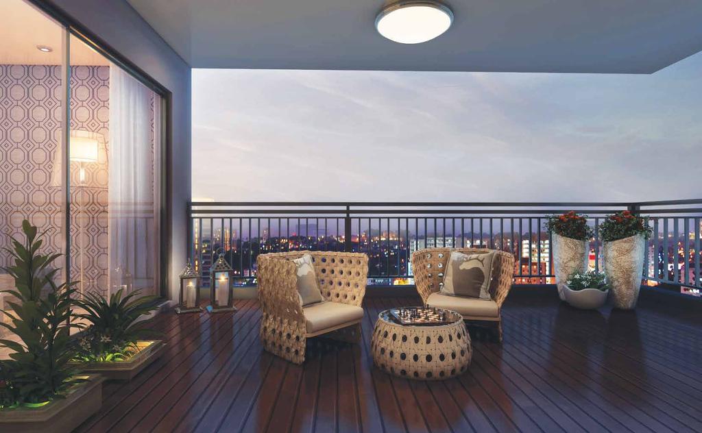 HOME TO fabulous views At Brigade Cosmopolis, space is remarkably well planned.