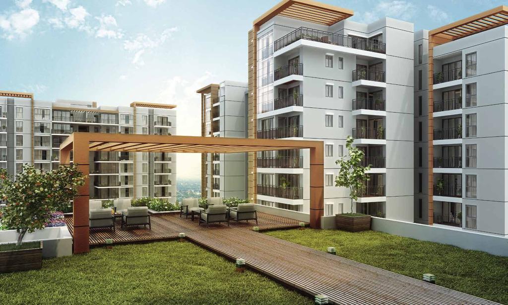 HOME TO green living Towering over the Whitefield skyline, these stunning terrace gardens and sky gardens give vertical living a whole new meaning.