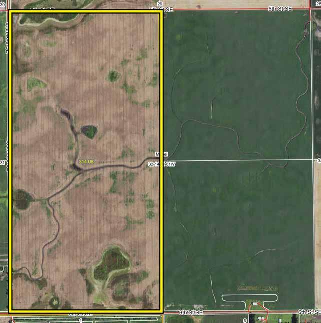 General Parcel 2 Information Cropland: 301.03 +/- Legal: W½ Section 32-145-61 Mable Township, Griggs County, North Dakota Parcel 2: Wheat 159.