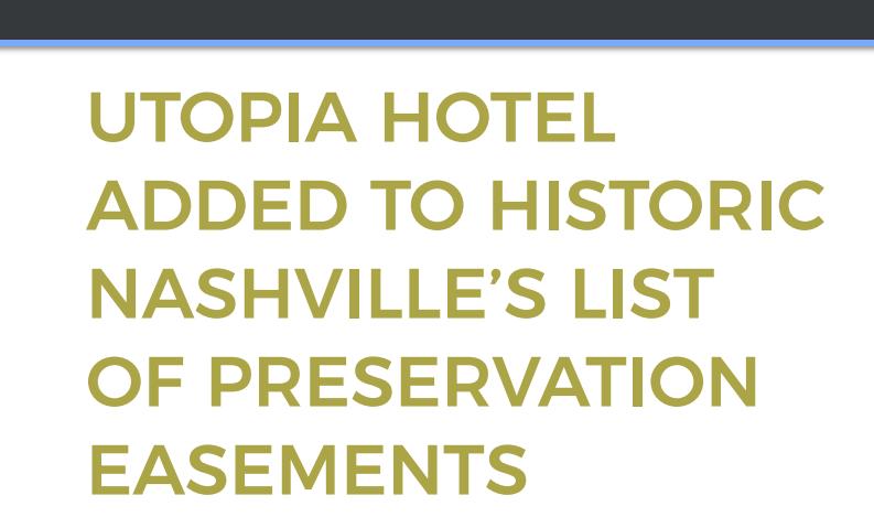 Preservation Easements: Topic One What
