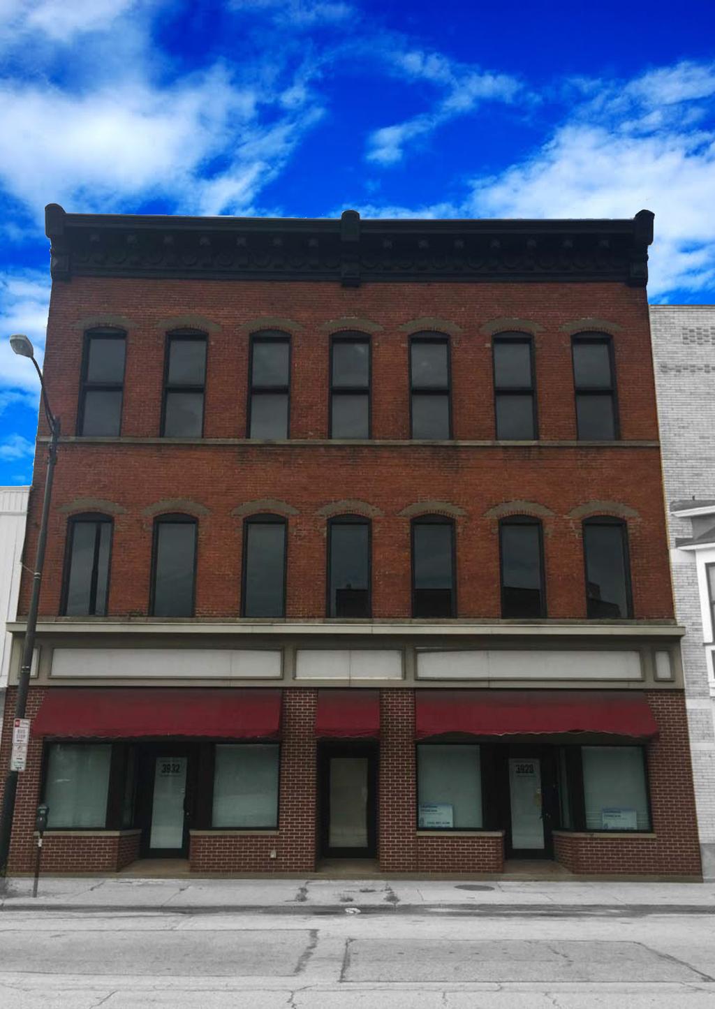 3928 Lorain Avenue Cleveland, Ohio 44113 9,441 SF building plus 3,882 SF basement Mixed Use building for Sale or Lease In line retail space with excellent frontage and visibility on Lorain Avenue 2nd