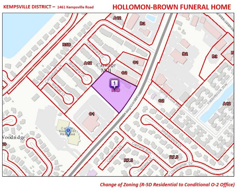1 September 9, 2015 Public Hearing APPLICANT & PROPERTY OWNER: HOLLOMON- BROWN FUNERAL HOME, INC. STAFF PLANNER: Carolyn A.K.