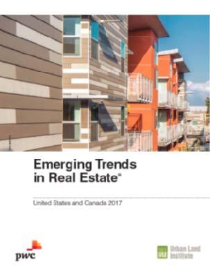 Download your copy of Emerging Trends in Real Estate 2017 uli.org/et17 2016 PricewaterhouseCoopers LLP, a Delaware limited liability partnership. All rights reserved.
