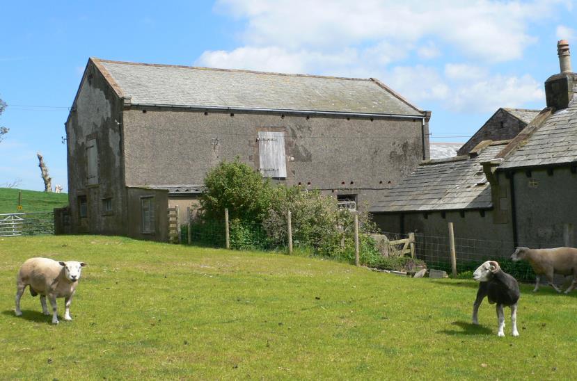 SNECKYEAT FARM, HENSINGHAM, WHITEHAVEN BARNS WITH PLANNING FOR CONVERSION TO RESIDENTIAL Threshing Barn - SUBSTANTIALY REDUCED PRICE - A stone barn with slate roof and full planning permission for