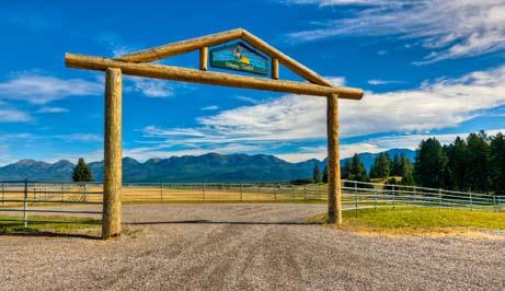 in the fertile Flathead Valley, just north of Bigfork, Montana and Flathead Lake, the largest