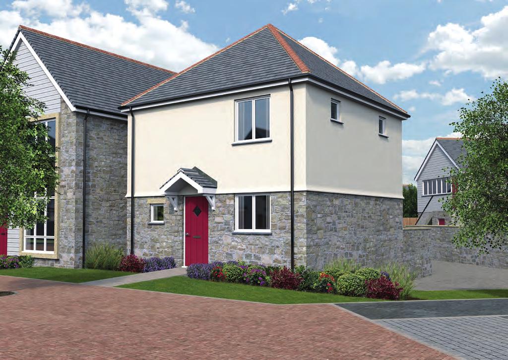 Crowgey Plot 27, 32 & 48 The Crowgey is a home designed with the individual in mind. Its symetry, pitched roof and exterior mix of granite and render finishes make this a very attractive property.