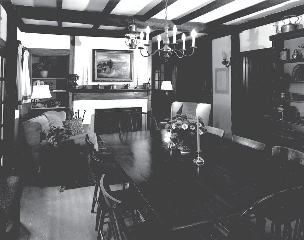Dining room of 13 Vestal when it was the home of John McCalley Alfred F.