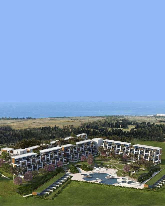 Future projects Vacation apartments and retail space with a view of either the Mediterranean Sea or the Caesarea international golf course.