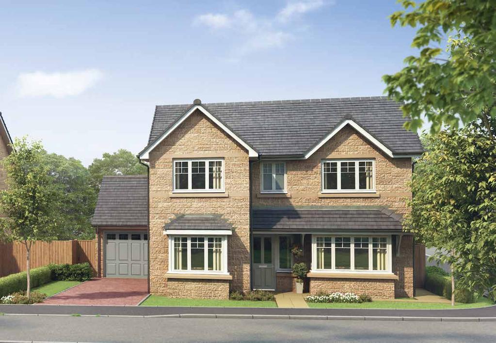 The Northwood 4 bedroom detached home Ground Floor Living Room 4.96m x 3.27m 16'3" x 10'9" Kitchen/Family/Dining 7.98m x 2.79m 26'2" x 9'2" udy 4.06m x 2.67m 13'4"x 8'9" Single Garage* 5.63m x 2.