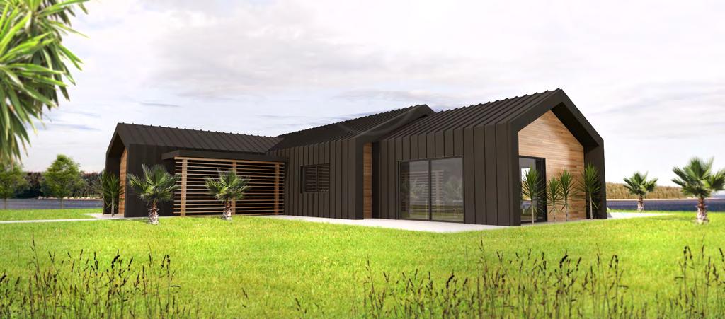 Methvan The Methvan is modern and edgy with its extruded portal form and standing seam roof/ wall cladding finish.
