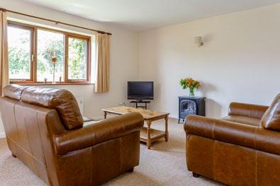 The open-plan lounge/dining room in both cottages are particularly spacious, allowing easy manoeuvrability for