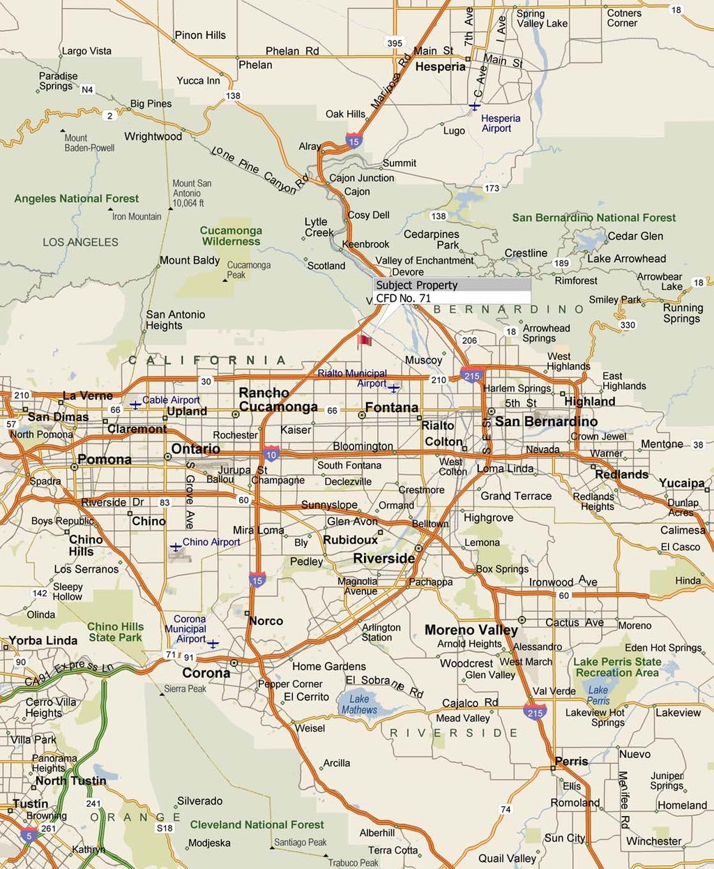 Regional Map ['.,IPI"" Hills.... B3dco "' Powell Angeles National Forest <\00 Mountain LOS ANGELES """,,," Antonio.. 10,064 II Cucamonga Wilderness Baldy Cucamonga."" ""' ~a;"1;n~.