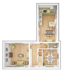 A separate dining room, guest cloakroom and a storage cupboard complete the ground floor layout.