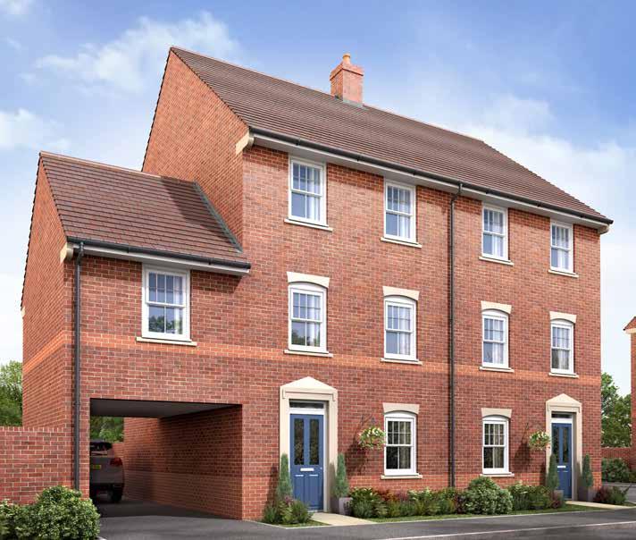 THE PARKLANDS (PHASE 4) COLLECTION The Belbury ariant 4 Bedroom home A 4 bedroom home set upon 3 storeys, ideal for families or couples looking for a larger home with flexible living accommodation.