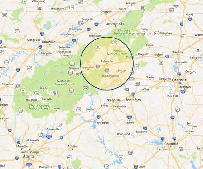 The Greater Ashevlle MSA* and Regon The Ashevlle Metropoltan Statstcal Area s comprsed of four countes at the ntersecton of I-40 and I-26 n Western North Carolna Back of warehouse secton, showng