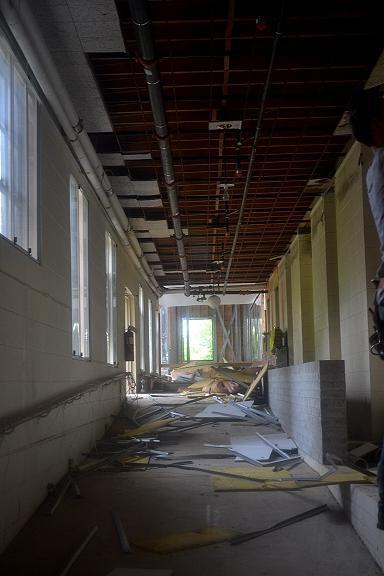 Jun 11 Demolition of old Passageway lowered ceiling grid