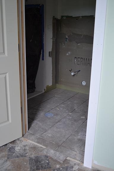 Jun 12 Bathroom floor tile