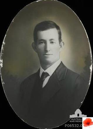 Studio portrait of Percy Joseph Clark, taken just before he enlisted (Photo from