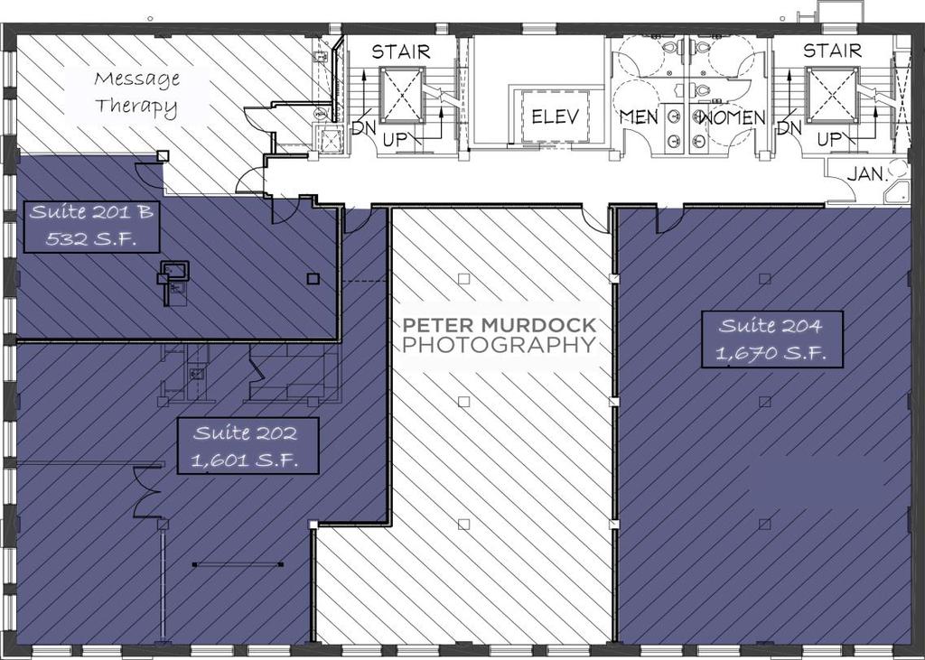 SECOND FLOOR SPECIFICATIONS Office space with rich