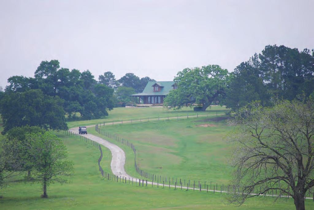 Located 12 miles south of Navasota, the Westview Ranch has much to o!er its proud owner.