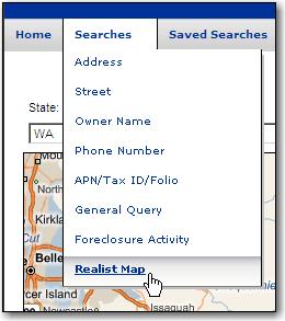 2 Click Realist Map link from Searches menu 4.
