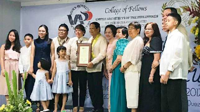 Fellows Others : Awarding Ceremony Organization Product Ecellence Diliman member Prosperidad Luis, a member of the UAP