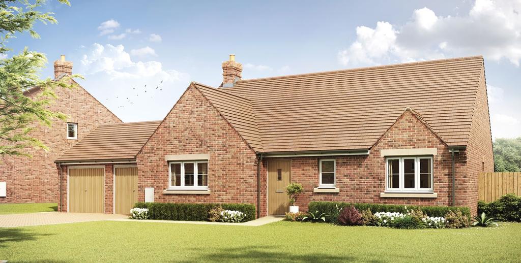 Plots 1 and 12 THE IDBURY A superb three bedroom detached bungalow featuring a fully fitted kitchen with separate utility and larder, living room, master bedroom with en-suite, two further bedrooms