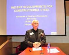 University gave a presentation titled Research and prospect of steel tubed concrete