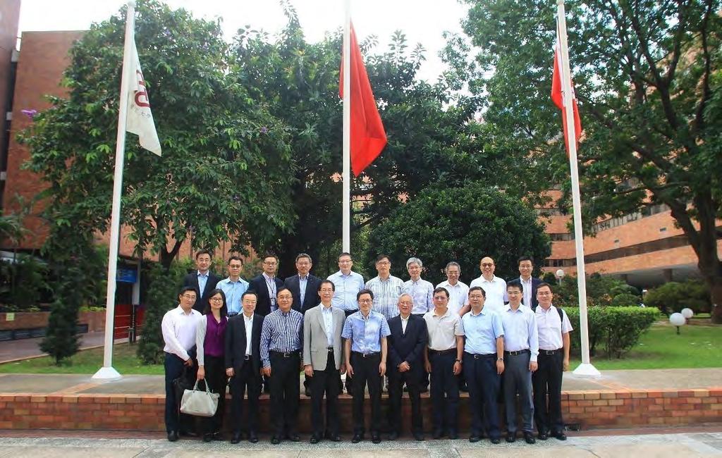 The MOST officials and the PolyU delegates. Prof.
