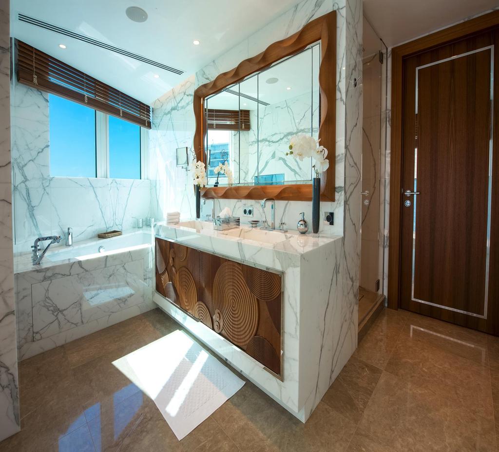 Bathrooms and kitchens offer a perfect combination of practicality and impeccable