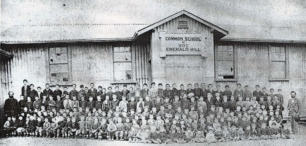 half-drowned or half-baked 147 Common School No 207, Clarendon Street, South Melbourne, photographed in 1871.