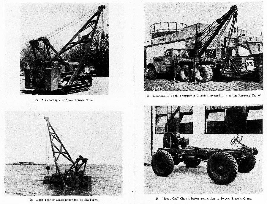 62 made in Fitzroy Extract from Production of Munitions by the Metropolitan Gas Company. A range of military vehicles is shown. A gasholder is visible in the background of one image.