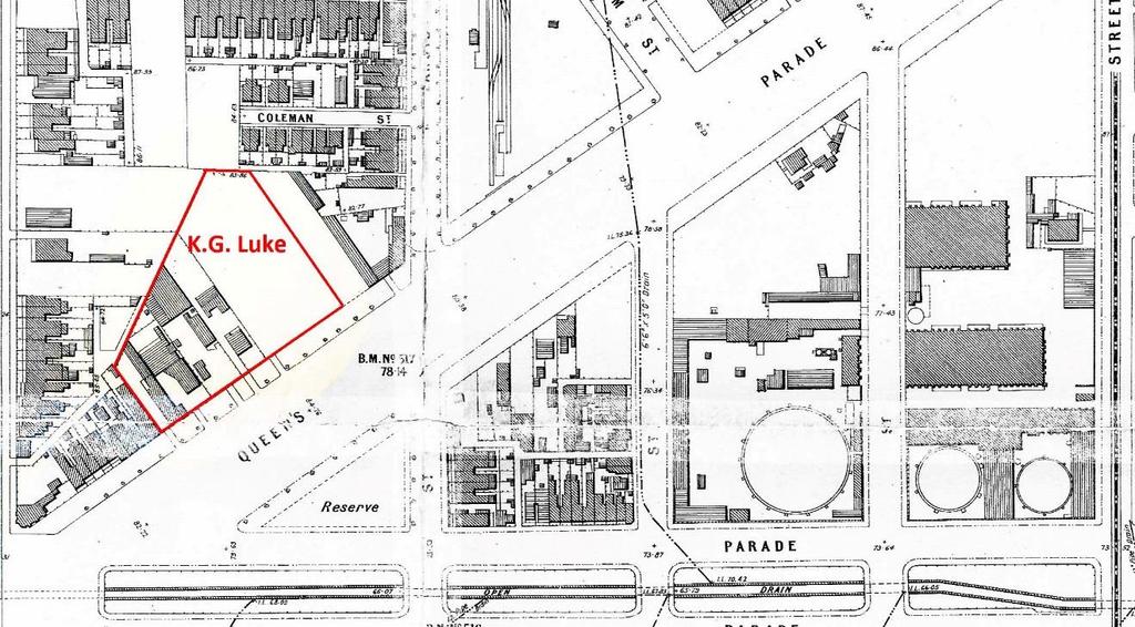 half-drowned or half-baked 63 Detail of MMBW plan of North Fitzroy, 1894.