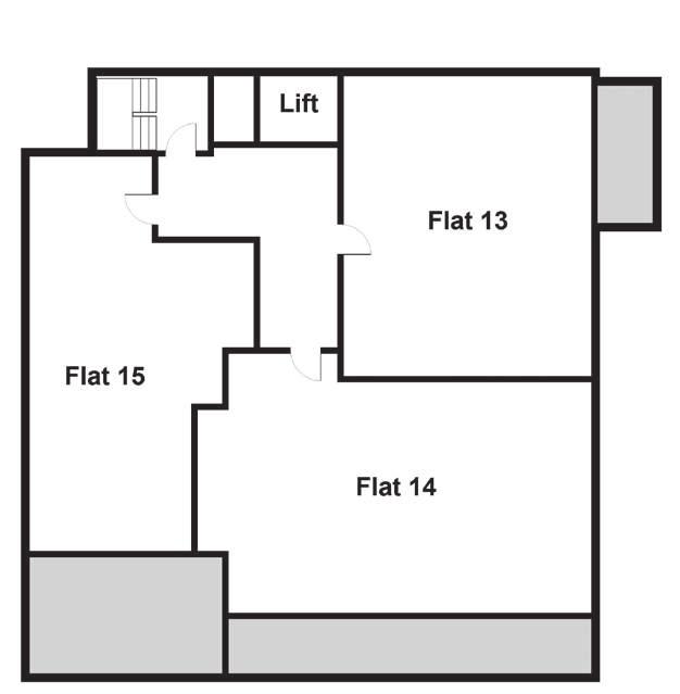 Flat 13 Third floor 71.9 m 2 / 8.10 x 3.38 m 5.52 x 2.90 m 4.14 x 2.