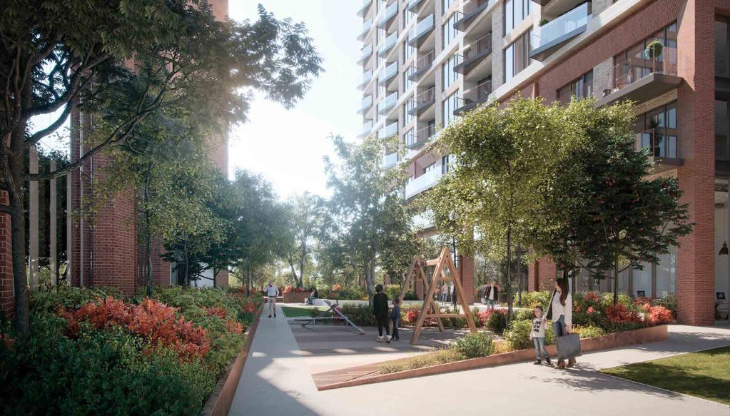 Portal West will have extensive communal landscaped gardens and
