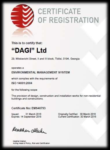 Certificates ISO