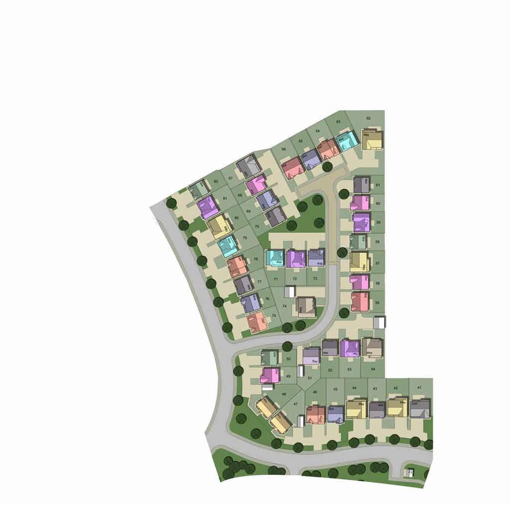 Development layout: Phase 2 House types Future development N Other developer