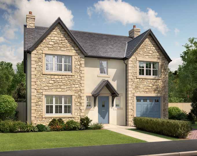 Oxford Balmoral 4 Bedroom Detached with Large Integral Garage Approximate square footage: