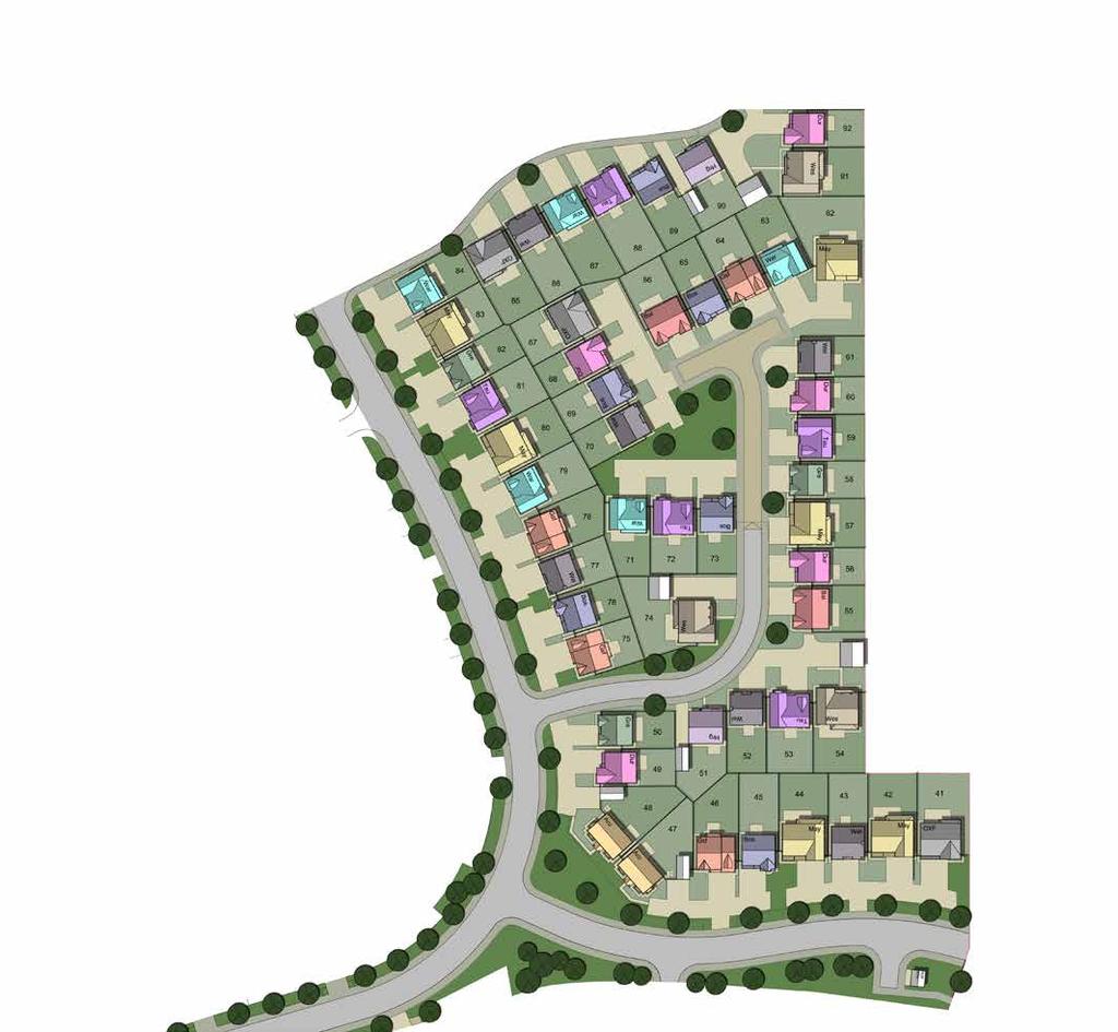 Development layout: Phase 2 House types Other developer N WYNYARD PARK Story