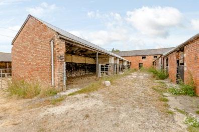 Buildings A traditional brick building with 4 stables/stores Two open fronted cart sheds (27m x 6m) & (24m x 5.5m) Traditional brick barn with vaulted timber roof (39m x 4.